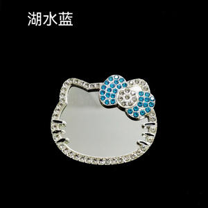 Kätzchen Liebe Spiegel Diamant Metall Dekoration Charme Schmuck Junk Iphone Airpods Max Fall Ipadcase Diy Zubehör Handmade Crafts - Product Image 4