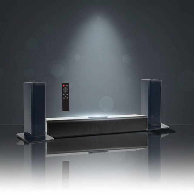 Soundbar TV Speaker Wireless Home Theater System Three-in-One with Built-in Bass Boost 6 Speakers 2.1 Channel Surround
