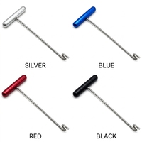 Décrocheur de hameçons en forme de T, extracteur de hameçons en acier avec poignée en alliage d'aluminium pour la pêche en eau salée