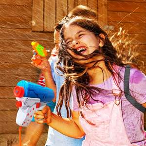 Pistolet blaster électrique Super Water Squirt à fermeture rapide Songkran avec réservoir à dos de 1080cc et champ de tir de 28ft - Product Image 6