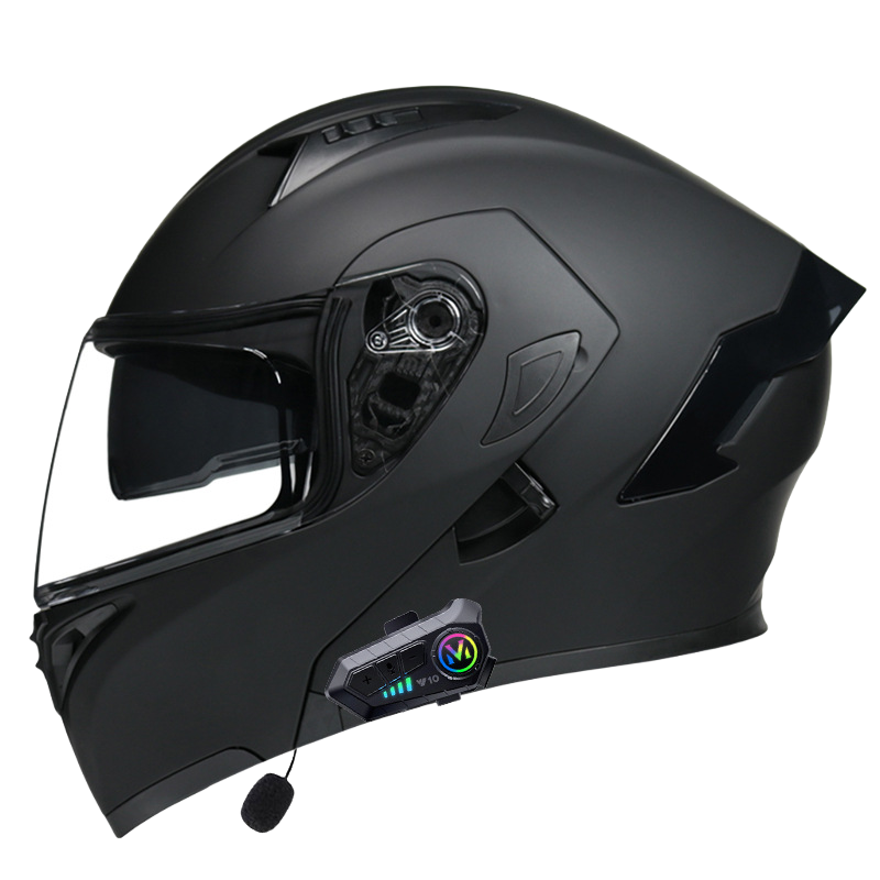 Noir mat avec transparent + Bluetooth Y10
