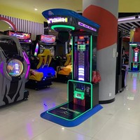 Simulateur de jeu d'arcade de boxe en métal à monnayeur avec mesure de force, garantie 1 an pour les centres de jeux