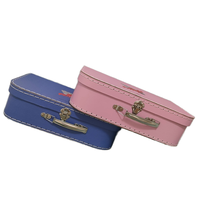Boîte cadeau de luxe en carton imperméable portable avec poignée en métal pour anniversaire, vacances, mariage