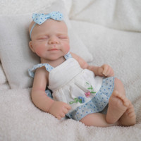 Poupées en silicone souple Yeezwood de 8 pouces, 100% silicone, pour nouveau-nés, poupées en silicone pleine grandeur pour filles, poupées reborn réalistes en silicone pour bébés de 20 cm