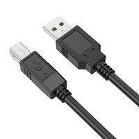 Câble d'imprimante USB A vers B 1,5 m, cordon robuste avec blindage en feuille d'aluminium, charge rapide 3A, conducteur en cuivre pur pour ordinateur et imprimante