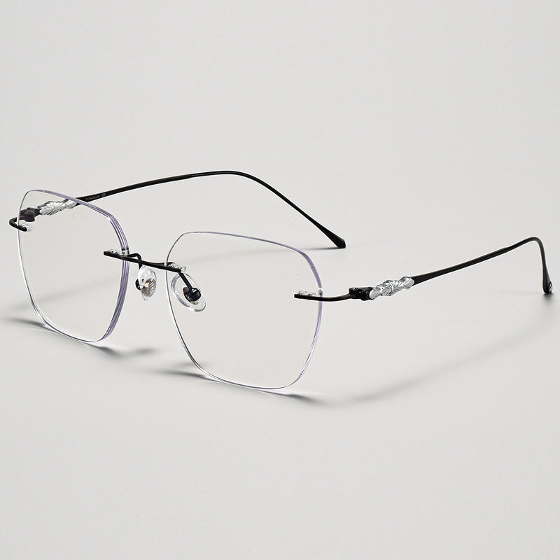 8906-B Luxury Men's Rimless Glasses Frameless Eyewear