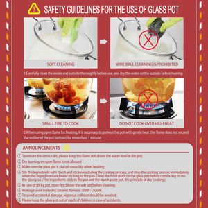 Casserole transparente épaississante de grande taille, <span class=keywords><strong>pot</strong></span> de cuisson en verre borosilicate résistant à la chaleur, Offre Spéciale - Product Image 6