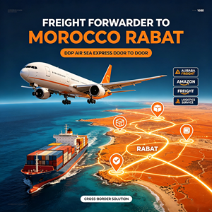 Alibaba Amazon Spediteur DDP Luft- und Seefracht Express Tür-zu-Tür Logistikservice nach Marokko <span class=keywords><strong>Rabat</strong></span> - Product Image 1