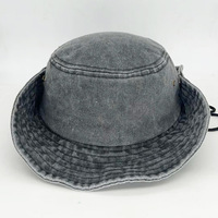 Topi Bucket Fisherman Berpinggiran Lebar untuk Pria dengan Logo Custom, Topi Boonie Outdoor untuk Memancing, Topi Fisherman Vintage dari Katun yang Dicuci
