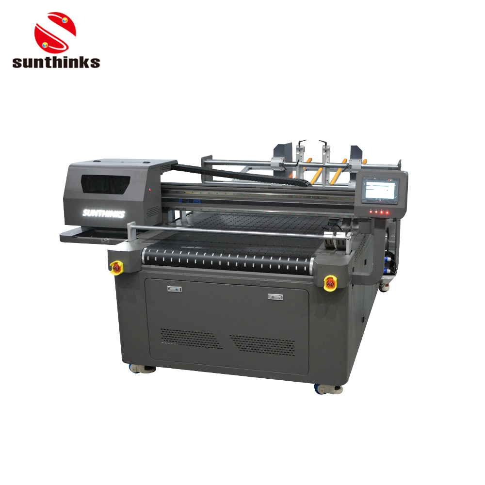 Sunthinks Multifunction Single Pass Paper Cup Printing Machine Plastic Food Package Christmas Boxes Food Packaging Printer
