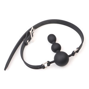 Juguete sexual para adultos ajustable Bondage Gear boca mordaza consolador BDSM coqueteo Bola de silicona mordaza juguete sexual pareja Bondage ataduras tapón <span class=keywords><strong>Anal</strong></span> - Product Image 6