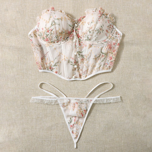 Set di Lingerie da donna Sexy in metallo con catena e circonferenza delle gambe divertente reggiseno e slip - Product Image 6