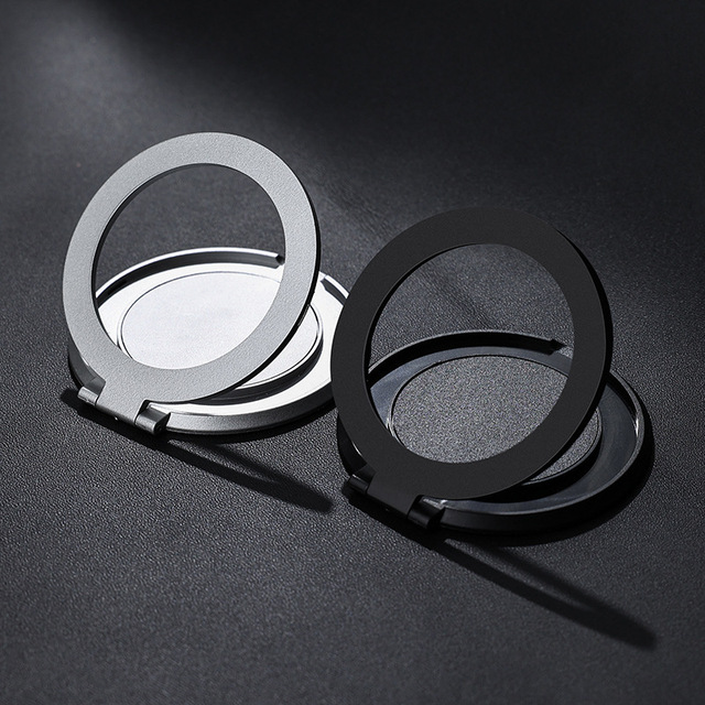 Ultra-Thin Foldable Stand Holder with Frosted Design Finger Ring Grip Phone Strap for Cell Phone