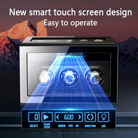 M&Q Enrollador de Relojes Automático Inteligente con Chip de IA de Doble Núcleo, Silencioso, con Almohadilla de Resorte Telescópica, Pantalla LCD con Huella Dactilar para 4, 6 u 8 Relojes Automáticos Z73