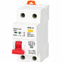 Disjoncteur différentiel TONGYAO Original DZ47LG-63 1P+N MCB 6A-63A 30mA-300mA en cuivre haute pureté 4.5kA