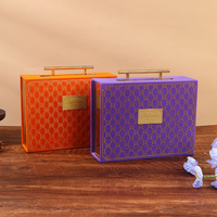 Boîte Cadeau Portable Personnalisée de Luxe avec Poignée, Écologique et Haut de Gamme, Gaufrage pour Cadeaux d'Anniversaire et de Saint-Valentin