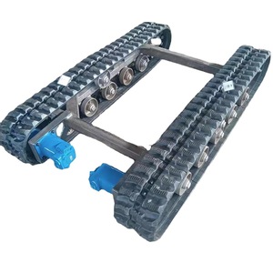 Piezas de tanque RC, orugas de goma, chasis, motor de CC, base de vehículo de control remoto para juguetes RC - Product Image 4