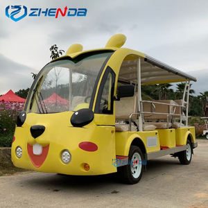 <span class=keywords><strong>Autobús</strong></span> turístico Diseño de dibujos animados Street Legal Electric Tour Shuttle Cart Buggy eléctrico Shuttle Bus - Product Image 3