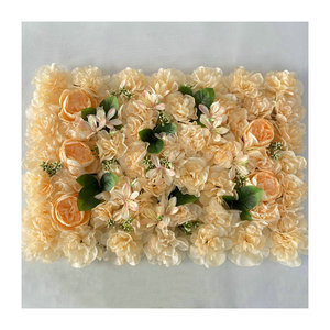Arrangement floral artificiel Queyiyi, 65 cm, pivoine, dahlia, fleurs sauvages avec feuilles, pour décoration murale de mariage, accessoires de photographie - Product Image 5