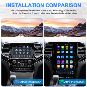 Navihua 13.3' Tesla Style Car Radio for Jeep Grand Cherokee 2014-2022 Wireless Carplay Android Auto GPS DSP Auto Stereo <b>Player</b> - Product Image 3