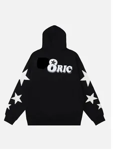 OEM Manufacturer 100% Cotton French Terry Hoodie 3D Puff Print High Quality Long Sleeve Sweatshirts Hoodies For Men