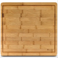 Planche à découper carrée de cuisine en bambou et en bois avec poignée, utilisée comme planche collante pour couper les légumes, les fruits et le pain