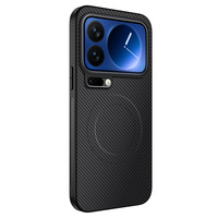 Étui de téléphone portable magnétique à motif en fibre de carbone pour Xiaomi 17 Pro Max 15 Ultra, coque de téléphone pour Redmi Note 15 Pro Note 14