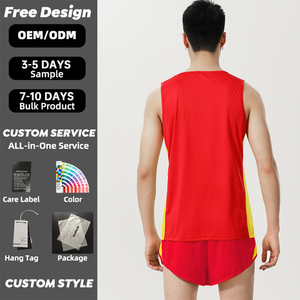 Camiseta Deportiva para Maratón, Chaleco Ligero sin Mangas para Correr, para Entrenamiento, Carreras al Aire Libre, Actividades de Competición Atlética - Product Image 2