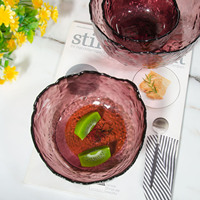 Services de table Samlife, ensembles uniques de vaisselle en verre de luxe, mélange de bols à salade de fruits pour le dessert