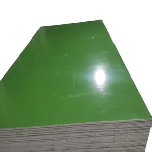 Contreplaqué commercial standard vert pp film plastique face contreplaqué marin 4x8 wbp colle pour la construction