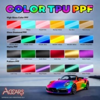 Film de protection de voiture en TPU mat couleur PPF, noir nacré métallique, auto-réparateur, résistant aux rayures, aspect pierre sablée, anti-décoloration