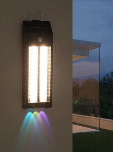 <strong>Outdoor</strong> Solar Wall Lights <strong>Dusk</strong> <strong>Dawn</strong> LED Wall Lamp Waterproof Exterior Sconce Front Porch Garden Yard <strong>Lighting</strong>