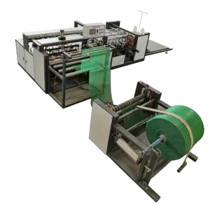 High efficient Mesh and Leno Bag cutting and sewing Machine vegetables fruit onion potato mesh bag making machine