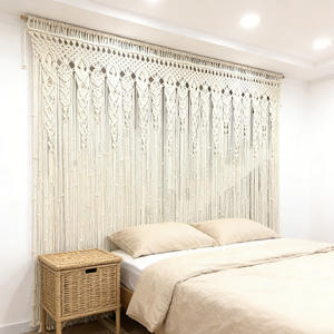 Rideau de <span class=keywords><strong>porte</strong></span> en macramé style Ins, tissé à la main, séparateur de pièce, <span class=keywords><strong>tapisserie</strong></span> pour les intérieurs de maisons d'hôtes bohèmes - Product Image 5
