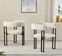 Chaises de Restaurant rembourrées en tissu de chaise de salle à manger de Design moderne nordique pour l'utilisation de barre/cuisine de maison d'appartement de maison d'hôtel