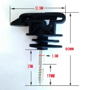 Aisladores de madera XSTOP de 10MM para ganado de granja, aislamiento de anillo de alambre de cerca eléctrica de plástico de seguridad superior de pared más nuevo