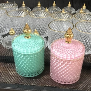 Barattolo di Vetro Vuoto di Lusso per Candele con Logo Personalizzato, Scatola Personalizzata, Lanterne, Barattolo per Candele Personalizzato di Lusso - Product Image 3