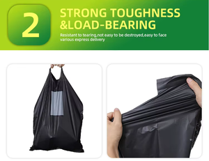 Self-seal Durable Compostable Plastic Mailer <b>Bag</b> Eco-friendly Packaging Courier Envelopes Black for Shipping - Product Image 5