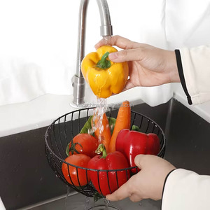 Moderner Nordischer Gusseisen-Obstkorb - Minimalistisches Rundes Design, Robuster Dekorativer Korb für die Küche - Product Image 3