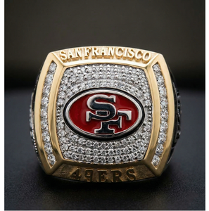 Custom Letter Hip Hop Moissanite <b>Ring</b> San Francisco 49ers Inspired 925 Sterling <b>Silver</b> Luxury Statement Jewelry - Product Image 3