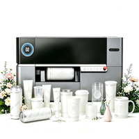 Imprimante UV jet d'encre monopasse pour gobelets, tasses en céramique, verre, flacons cosmétiques, canettes métalliques, tubes en plastique