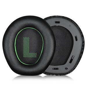 แผ่นรองหูสำหรับ <span class=keywords><strong>JBL</strong></span> <span class=keywords><strong>QUANTUM</strong></span> 100แผ่นรองหูประสิทธิภาพ Q100แผ่นรองหูฟังที่มีการแยกเสียงรบกวนเมมโมรี่โฟมหนังโปรตีนเนื้อนุ่ม - Product Image 2