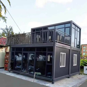 SKYLINE Modular Pré-fabricadas Container Casas com Principalmente Fachadas De Vidro Adequado para Uso Escritórios ou Hotéis Flatpack House - Product Image 1