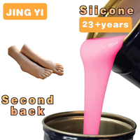 Poupée Bébé Reborn en Silicone Souple Couleur Peau, Silicone Liquide Transparent pour Fesses et Parties du Corps Humain