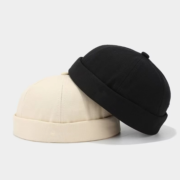Docker Brimless Beanie Cap – Adjustable Retro Rolled Cuff Skullcap For All Seasons - View #5