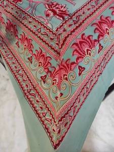 Hand Block Print <b>Round</b> Tablecloh Hand Block Print Sheeting Fabric <b>Table</b> Wear 8 Seater <b>Tablecloth</b> With Border All <b>Round</b> - Product Image 3