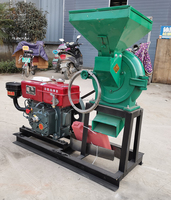 Moulin à maïs à moteur diesel / Machine à moudre le maïs / Moulin à farine de maïs auto-amorçant