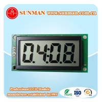 Modul Layar LCD 7 Segmen Reflektif Positif 4 Digit Tinggi Karakter 18mm SMS0408