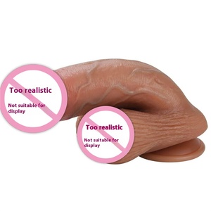 リアルなディルドソフト液体シリコーン吸引カップ付きPVCアナルストリップ女性用オナニーアーティファクト偽ペニス - Product Image 2