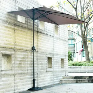 사용자 정의 고품질 하프 야외 해변 농장 정원 시장 우산 모덴 파라솔 정원 안뜰 우산